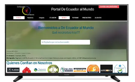 Diseño web del Portal de Ecuador al Mundo 