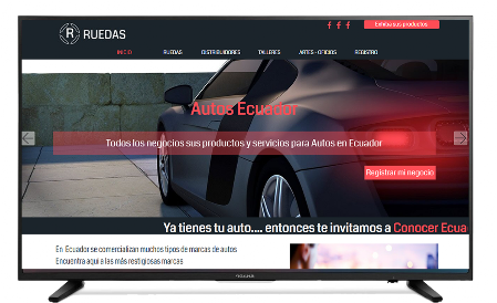 Diseño web del Portal de Ruedas Ecuador